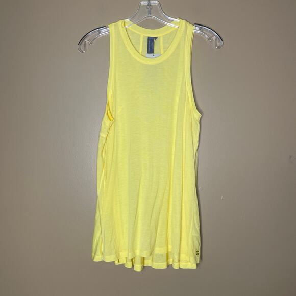 Sweaty Betty Easy Peazy Tank Top Yellow Thin Small - Picture 2 of 11